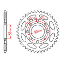 SPKT KIT HON CT/XL125/185 (CT200) ALT - 428H 13/52