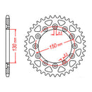 SPKT KIT HON XR200 (6 STUD) - 520SO 12/48