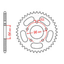 SPKT KIT HON CTX200 - 520XRE 12/50