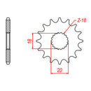 SPKT KIT SUZ GN125 - 428KRO 14/52