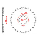 SPKT KIT SUZ ATV LT80 10-22 - 520H