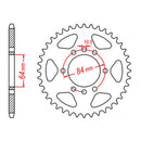 SPKT KIT SUZ ATV LT160 - 520H 11/39