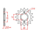 SPKT KIT KAW KX250F 04-05/RMZ250 SUZ - 520KZ 13/48