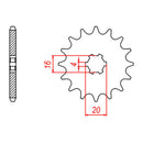 SPKT KIT SUZ RM80/85 82-18, YAM YZ80 82-18 - 428MXZ 14/47