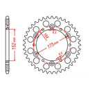 Kit Spkt Yam YZ250 98 - 520KXZ 14/50