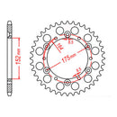 SPKT KIT YAM YZ/WR400F U-RING - GB520MXU 14/49