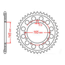 SPKT KIT HON VFR400 (NC24) - 525XSO 15/45