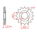 Kit Spkt Suz GN250 - 520XSO2 15/41