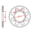 Kit Spkt Suz GN250 - 520XSO2 15/41