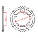 Kit Spkt Suz DL650 V-strom 2020 - 525XSO 15/47
