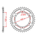 SPKT KIT SUZ TL1000R GLD (recommended) - GB530GXW 17/39