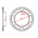 SPKT KIT YAM FZ6/S Fazer 04-09 - 530XSO 16/46