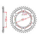 SPKT KIT YAM TRX850 - 525XSO 17/39