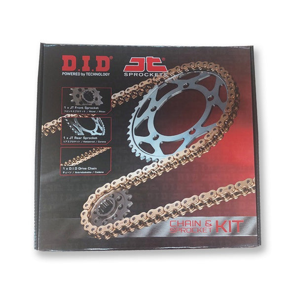 JT / DID Chain and Sprocket Kit Tiger 800 Triumph X'Ring 520.16RB 2014.50 525VX3124G SKT801
