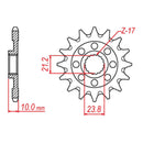 MTX Parts Spkt Front Mtx Hornet Lightened Mx 1443 13T