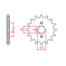 SPKT FRONT OE STEEL 249 15T