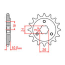 MTX Parts Spkt Front Oe Steel 438 15T