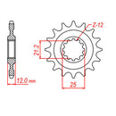 MTX Parts Spkt Front Oe Steel 823 13T