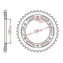 MTX Parts Spkt Rear Oe Steel 1220 36T
