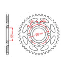 MTX 269 Steel Rear Sprocket