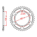 MTX Parts Spkt Rear Oe Steel 005 44T