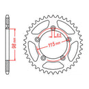 MTX Parts Spkt Rear Oe Steel 894 48T