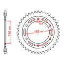 MTX Parts Spkt Rear Oe Steel 003 41T