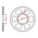 MTX Parts 481 Steel Rear Sprocket