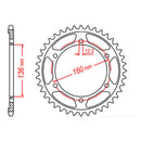 MTX Parts Spkt Rear Oe Steel 506 40T