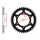 MTX Parts Spkt Rear Alloy Mtx Zero Black 486 43T