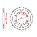 MTX 498 Steel Rear Sprocket