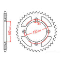 MTX Parts Spkt Rear Oe Steel 798 52T