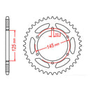 MTX Parts Spkt Rear Oe Steel 855 47T
