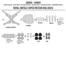 Givi Specific rear rack for MONOLOCK® or MONOKEY® top-case ROYAL ENFIELD > super meteor 650 (23 > 24) SR9058