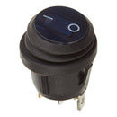 Whites Motorcycle Parts 12V Rocker Switch On-off Blu Waterproof Round