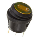 Whites Motorcycle Parts 12V Rocker Switch On-off Yel Waterproof Round