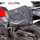 MotoDRY ZXS-2 Square Saddle Bags Black 42L