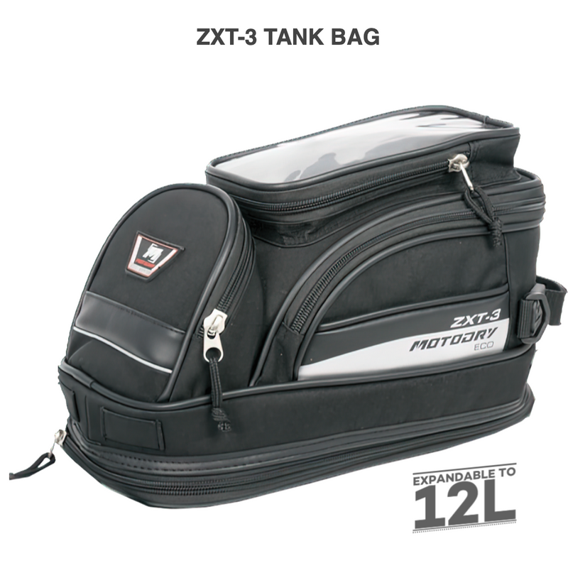 MotoDRY ECO-SERIES TANK-BAG BLK 'ZXT-3' 12L MINI