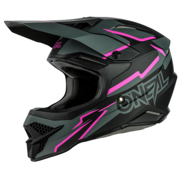 O'Neal 3SRS VOLTAGE Helmet - Black/Pink Large 60cm