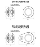 360 Base - Concealed Small Quad Lock