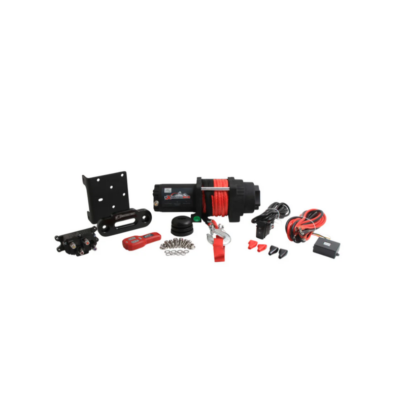 All Balls Racing 4 Bolt Winch 4500LB Synthetic Rope