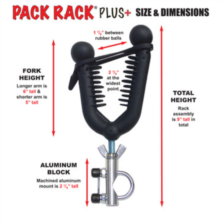 Pack Rack Plus Single ATV Gun & Bow Rack