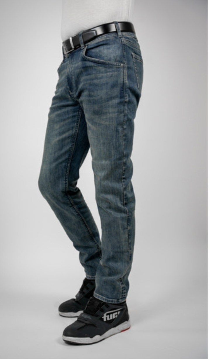 BULL-IT 24 Ajax Straight (AA) Regular - Steel Blue Road Jeans Waist Size 38"