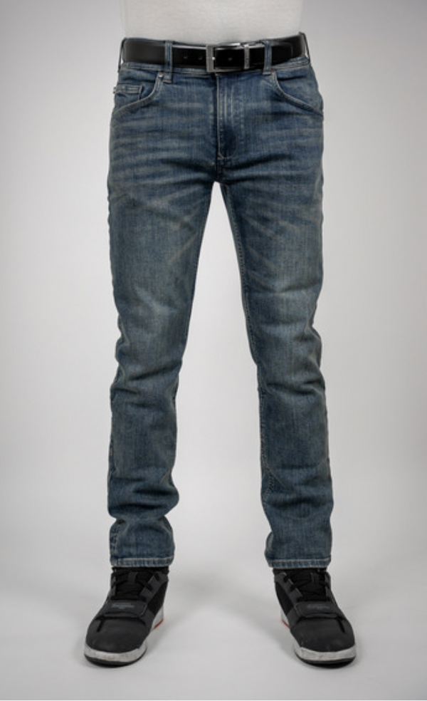 BULL-IT 24 Ajax Straight (AA) Regular - Steel Blue Road Jeans Waist Size 38"