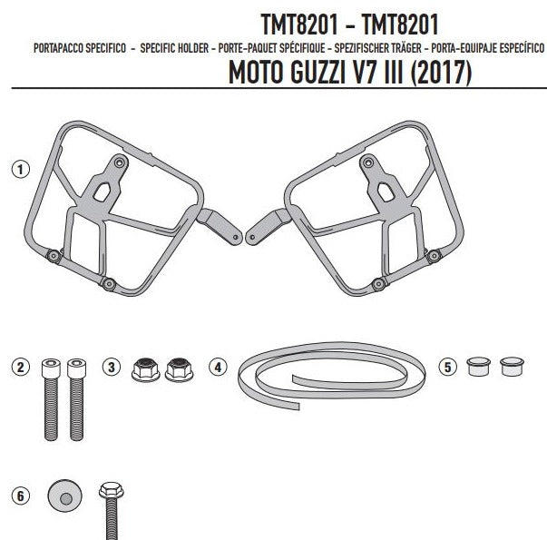 Givi Side Rack Multilock (mt) Moto Guzzi V7 Iii '17-'20 TMT8201