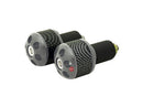 Tarmac Bar Ends Carbon Print 25MM Long Silver
