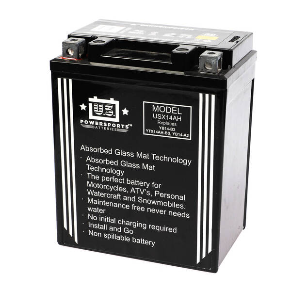 USPS AGM BATTERY USX14AH-BS    YB14-A2  *4 +L -R