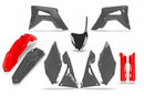 UFO Plastics Kit Honda Se/le CRF250R 18-21/450R 17-20 Red / Grey (incl. Fork Sliders)