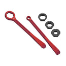 Psychic Mx Combo Axle Tire Wrench Lever Set Euro Kit 32MM 27MM 22MM 17MM AXLES 10MM,13MM AXLE ADJUST & RIM LOCK UP-12647RD