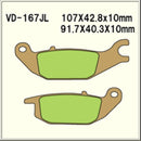 Vesrah Sintered Brake Pads Rear MW125 Tricity VD167JL